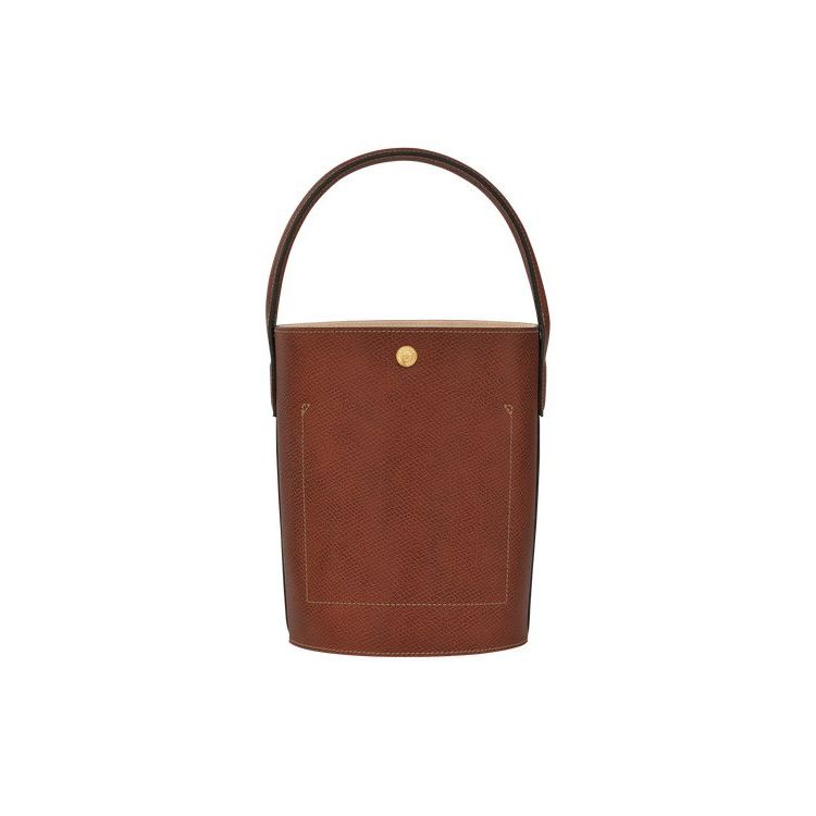 Borse A Mano Longchamp Bucket Pelle Marroni | 61985-FPVD