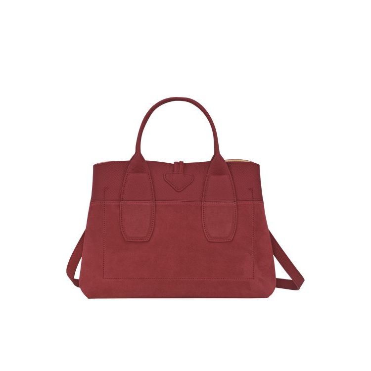 Borse A Mano Longchamp M Pelle Rosse | 30291-SGQA