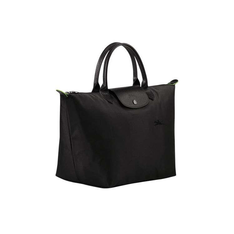 Borse A Mano Longchamp M Recycled canvas Nere | 64793-ILTU