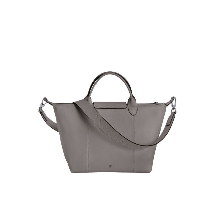 Borse A Mano Longchamp M Turtledove Pelle Grigie | 02941-HGYA