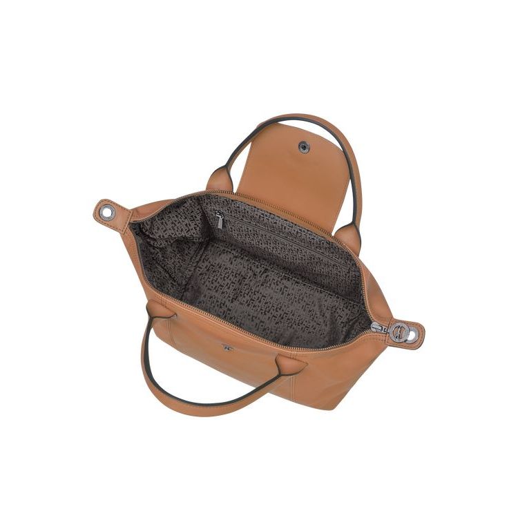 Borse A Mano Longchamp S Hazelnut Pelle Beige | 43879-DLCI