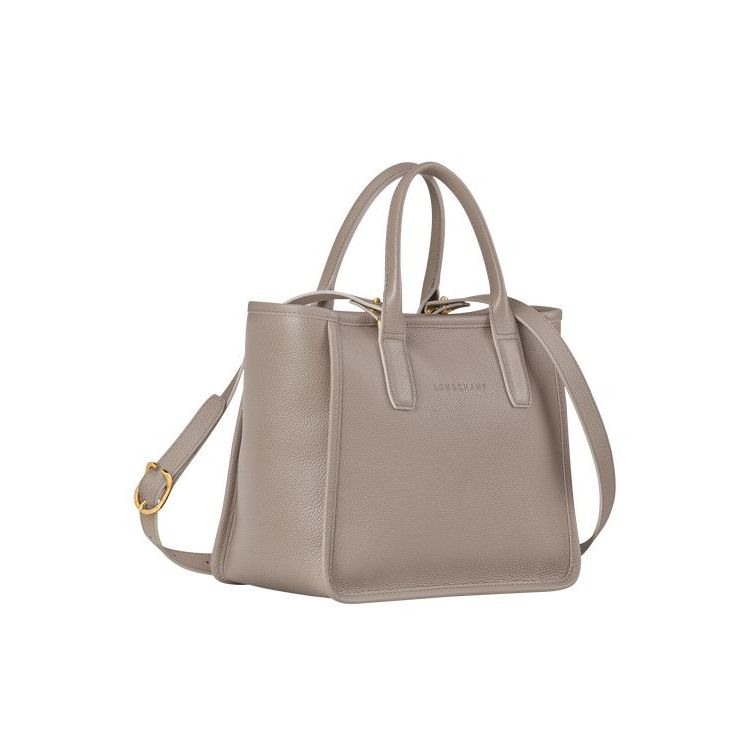 Borse A Mano Longchamp Turtledove Pelle Grigie | 78140-BNAT