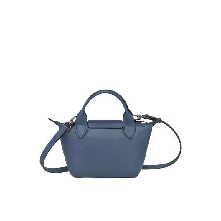 Borse A Mano Longchamp Xs Pelle Blu | 63097-HRFM