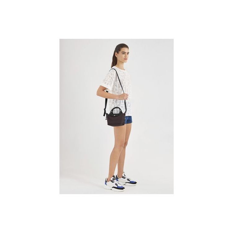 Borse A Mano Longchamp Xs Recycled canvas Bordeaux | 74603-LAKN