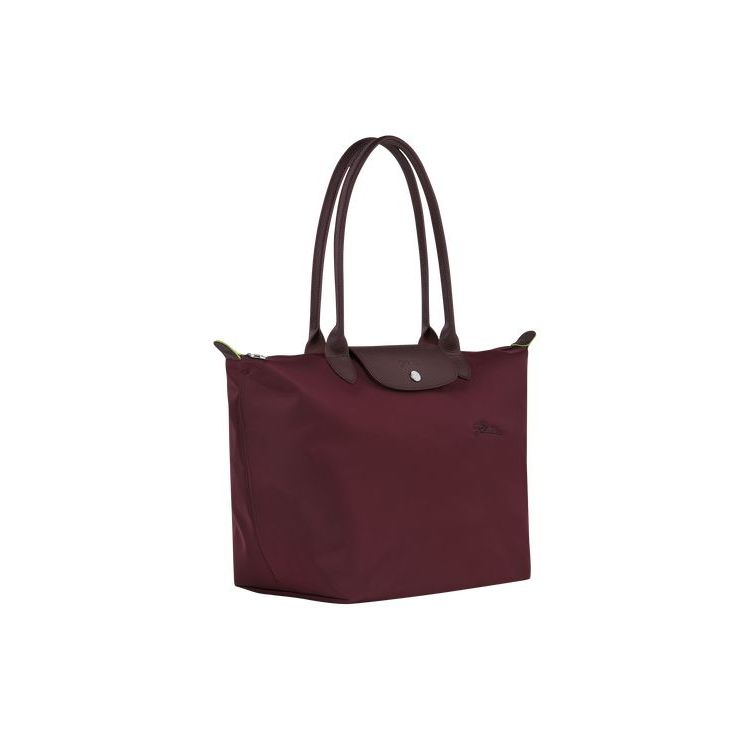 Borse A Tracolla Longchamp L Recycled canvas Bordeaux | 24650-XOGU