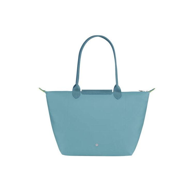 Borse A Tracolla Longchamp L Thunderstorm Recycled canvas Blu | 09865-ICQJ