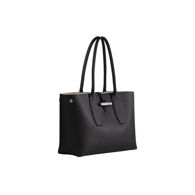 Borse A Tracolla Longchamp Pelle Nere | 78365-FWCQ