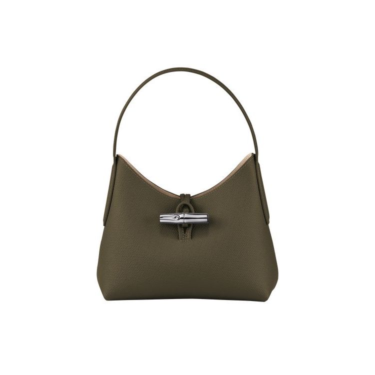 Borse A Tracolla Longchamp Xs Pelle Khaki | 12950-RVKM