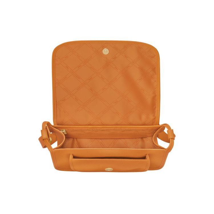 Borse Crossbody Longchamp L Saffron Pelle Arancioni | 97562-GYNO