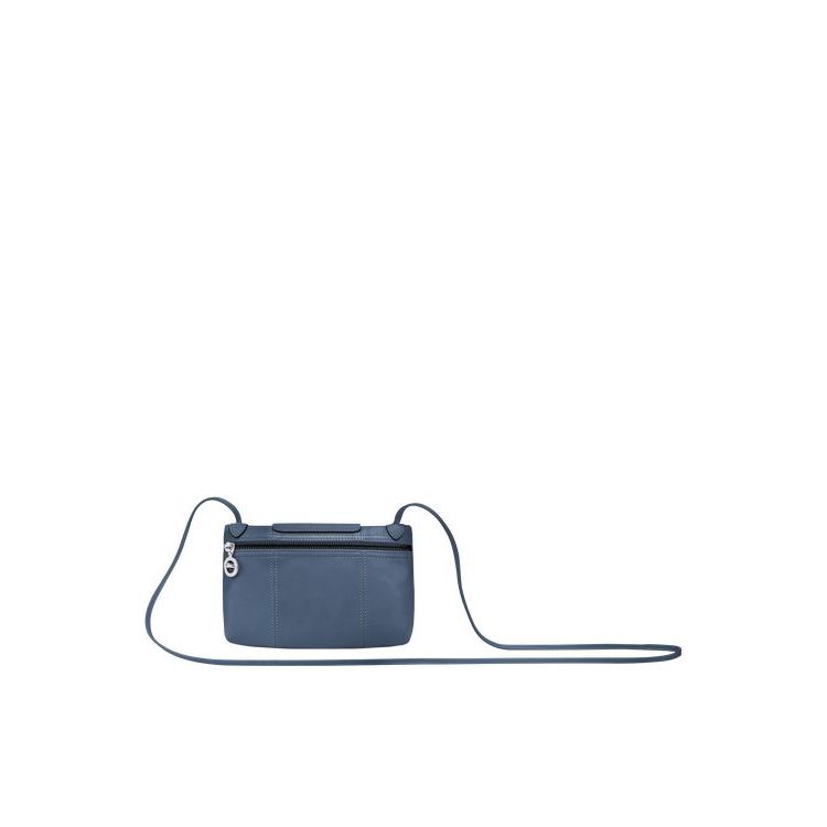 Borse Crossbody Longchamp Pelle Blu | 23906-DWEL