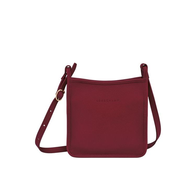 Borse Crossbody Longchamp Zipped S Pelle Rosse | 18324-CSZP
