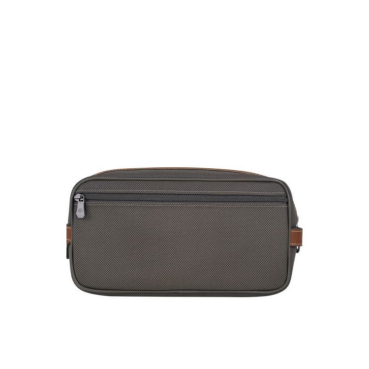 Borse Da Toilette Longchamp Tela Marroni | 76589-EISX