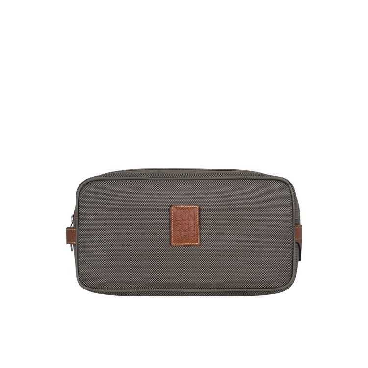 Borse Da Toilette Longchamp Tela Marroni | 76589-EISX