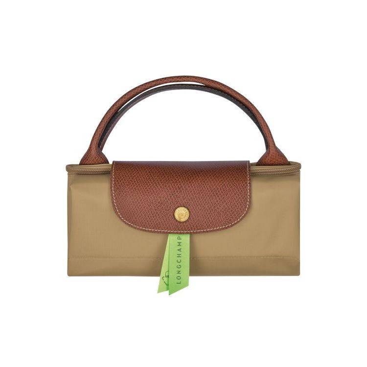 Borse Da Viaggio Longchamp L Desert Recycled canvas Khaki | 34729-KBDZ