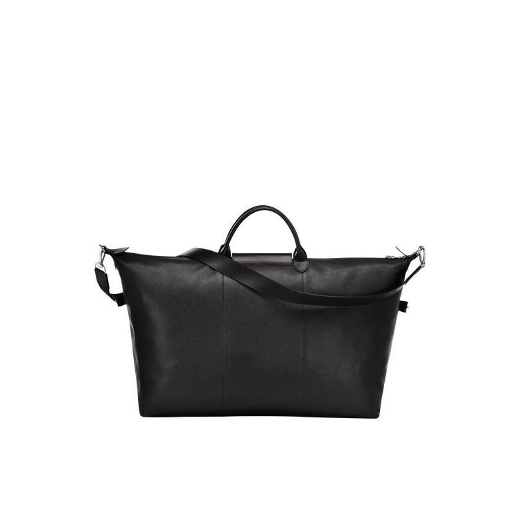 Borse Da Viaggio Longchamp L Pelle Nere | 37962-CPKU