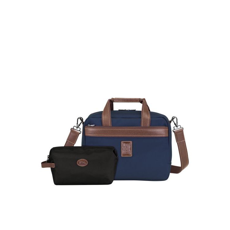 Borse Da Viaggio Longchamp Tela Blu | 30798-SXQV