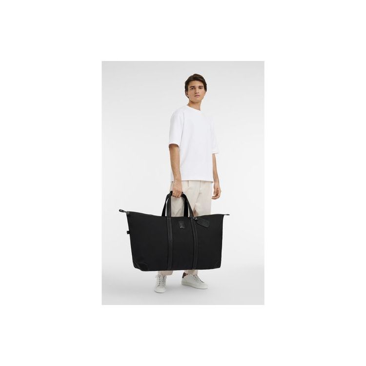 Borse Da Viaggio Longchamp Tela Nere | 52617-TNYR
