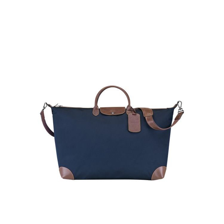 Borse Da Viaggio Longchamp Xl Tela Blu | 61394-XIRG