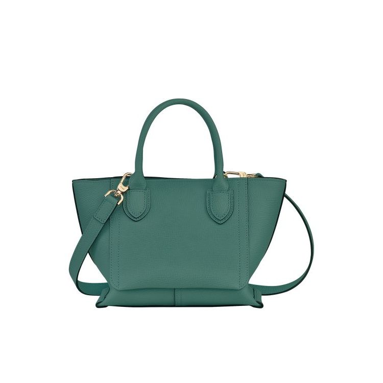 Borse Mini Longchamp S Pelle Grigie Verdi | 81763-BNFO