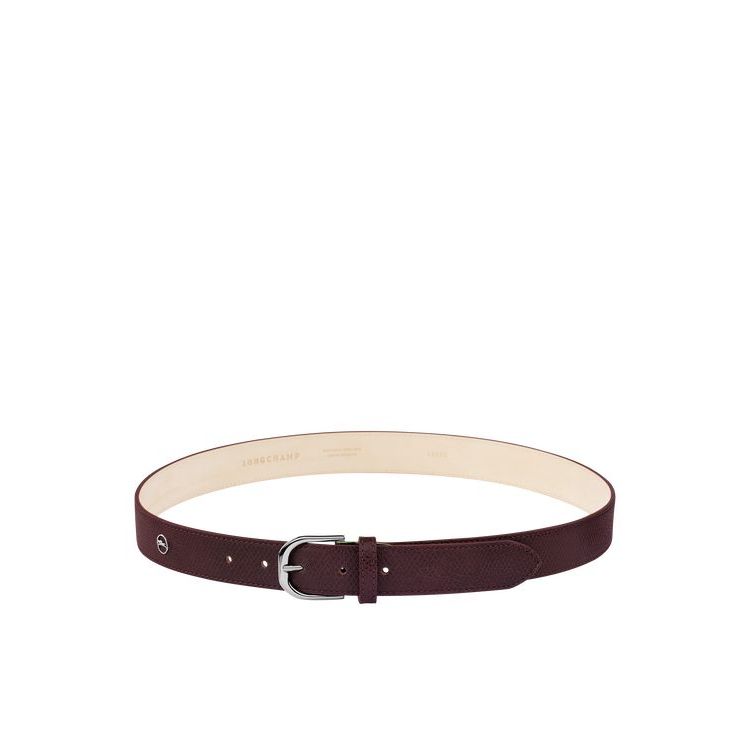 Cinture Longchamp Pelle Bordeaux | 84230-BLYN
