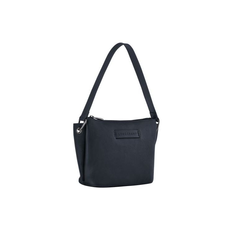Marsupio Longchamp Pouch Pelle Blu | 09245-NIAQ