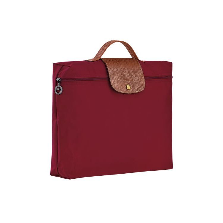 New Longchamp Briefcase S Recycled canvas Rosse | 50634-TFRY