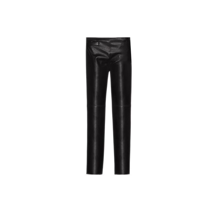 Pantaloni Longchamp Trousers Pelle Nere | 21976-RZST