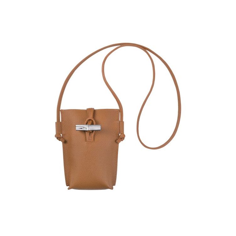 Pochette Longchamp With Pizzo Pelle Beige | 19862-SLGA
