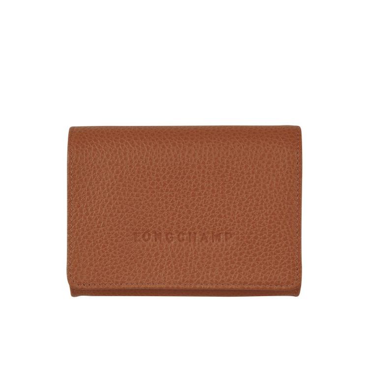 Portacarte Longchamp Caramel Pelle Marroni | 74395-IZYA