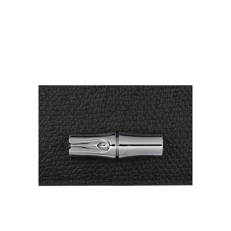 Portacarte Longchamp Card Pelle Nere | 37481-ELUS