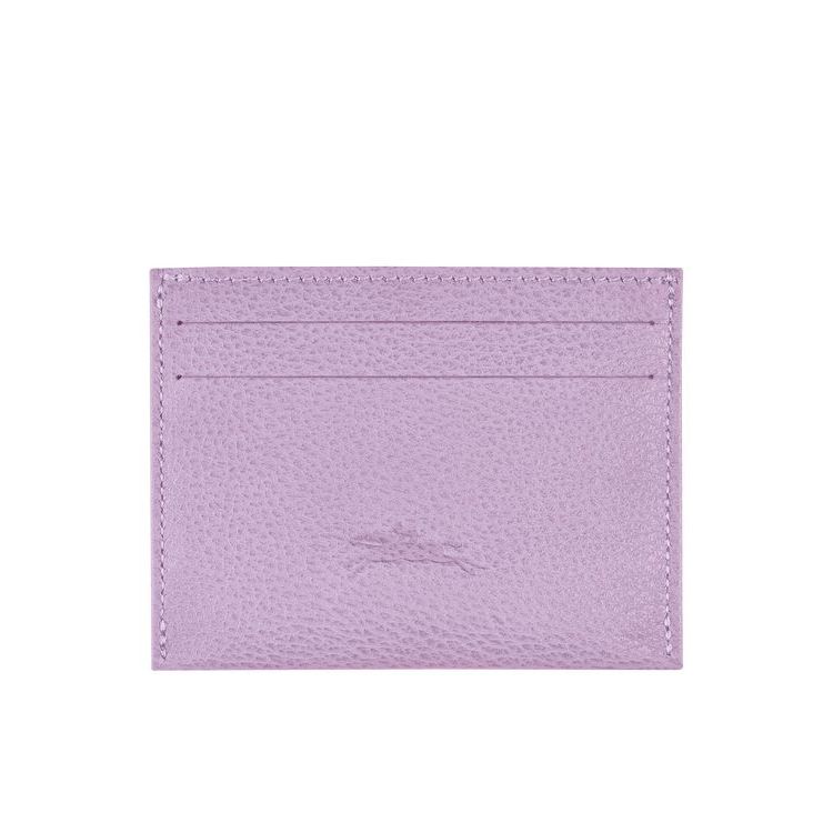 Portacarte Longchamp Pelle Viola | 76489-TJBN