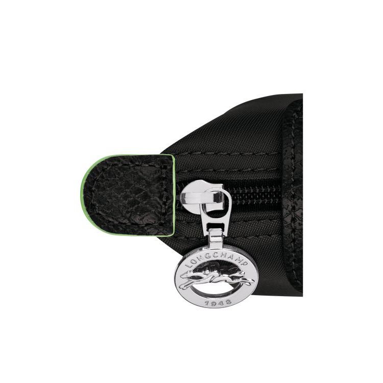 Portacarte Longchamp Recycled canvas Nere | 73692-FEIS
