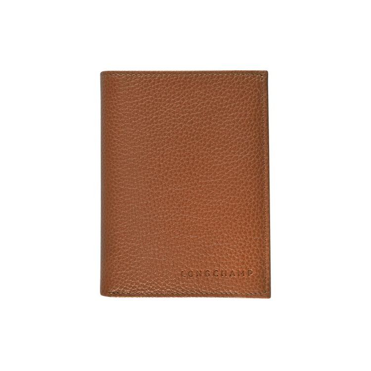Portafogli Longchamp Caramel Pelle Marroni | 48356-ZMYJ