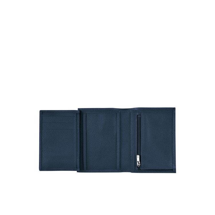 Portafogli Longchamp Pelle Blu Marino | 38097-LTIO