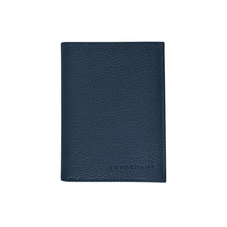 Portafogli Longchamp Pelle Blu Marino | 38097-LTIO