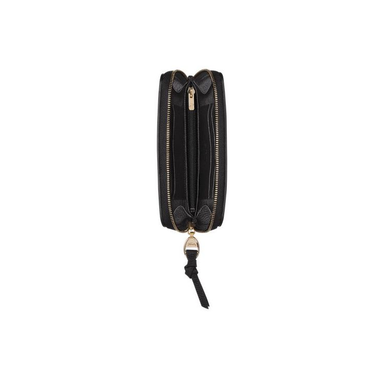 Portafogli Longchamp Pelle Nere | 35148-SCFY