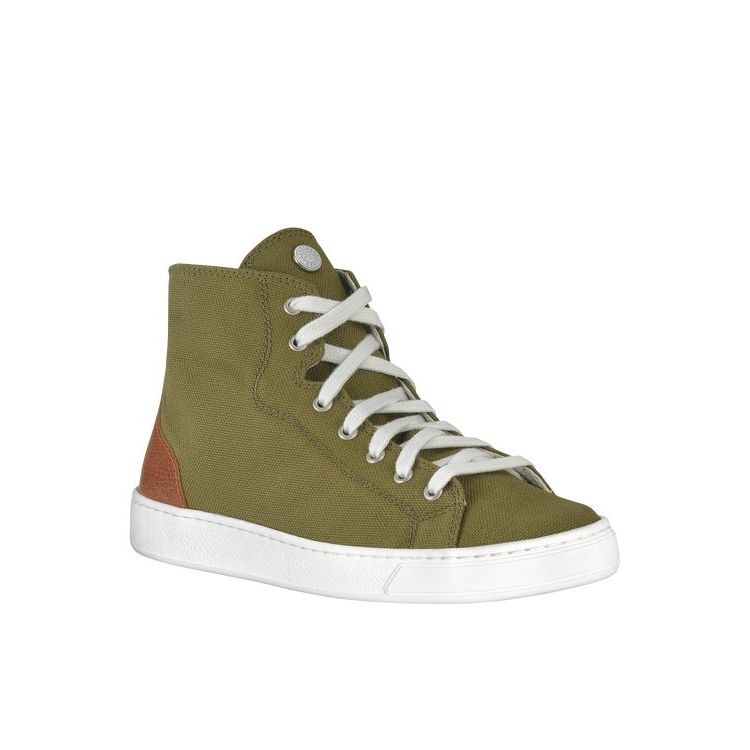 Scarpe Da Ginnastica Longchamp Cotone Khaki | 24891-SBXN
