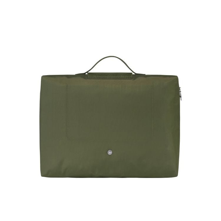Valigie Longchamp Folder Forest Recycled canvas Verdi | 98354-TLRP