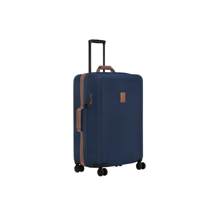 Valigie Longchamp M Recycled canvas Blu | 12469-IYQK