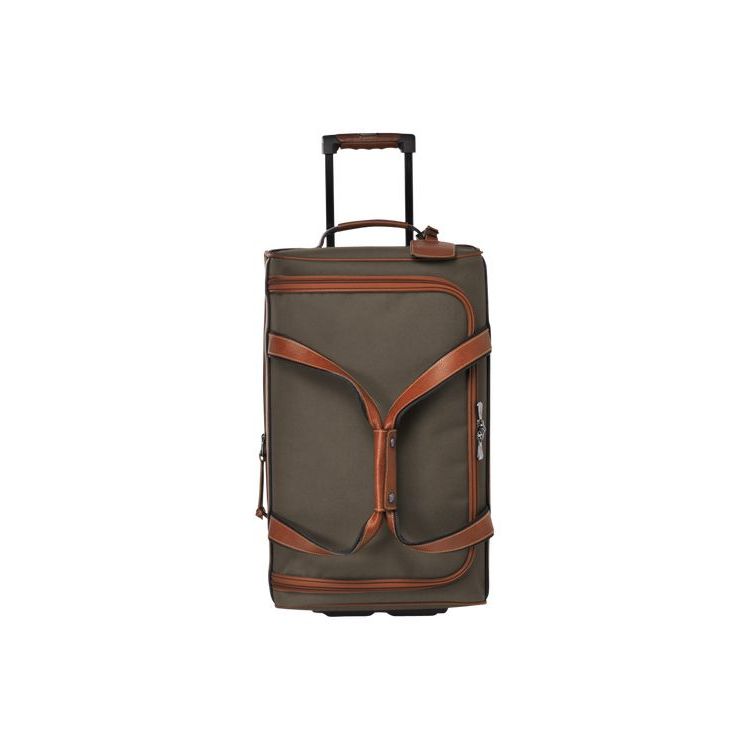 Wheeled Duffle Bags Longchamp Tela Marroni | 40613-XVAC