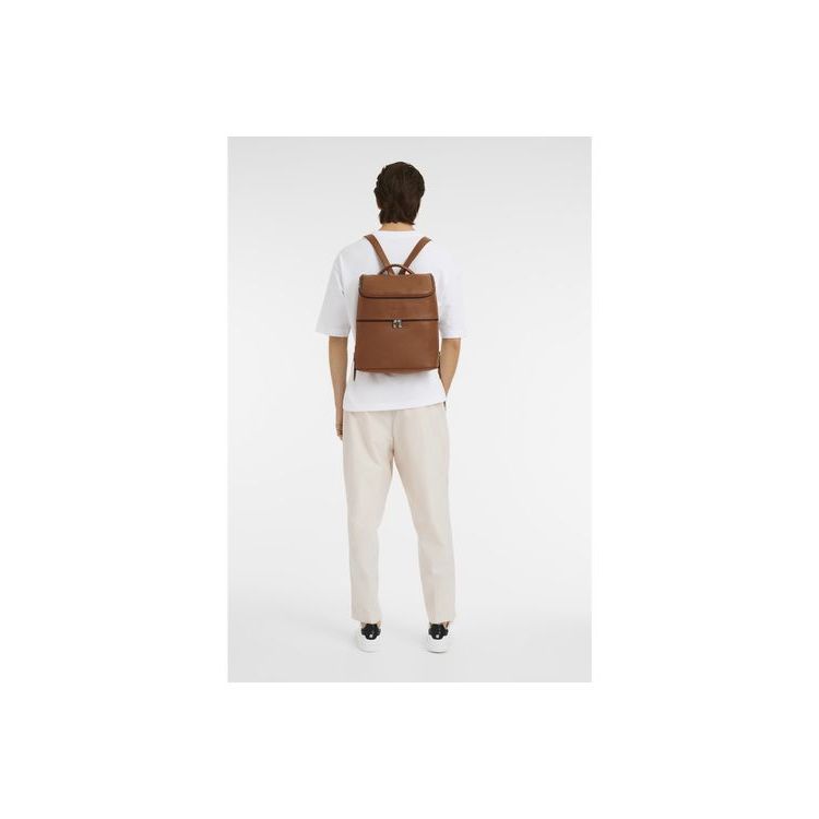 Zaini Longchamp Caramel Pelle Marroni | 51870-GBFH
