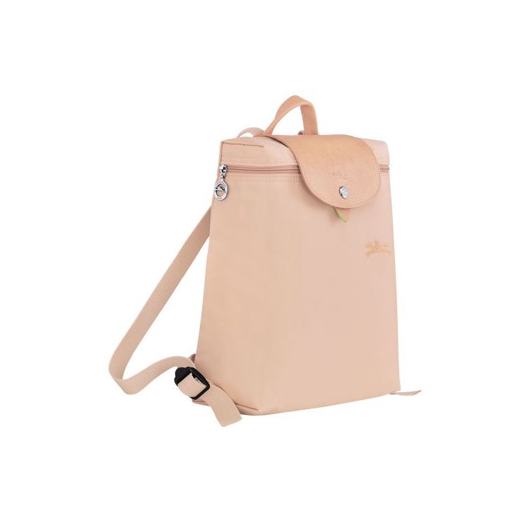 Zaini Longchamp Flowers Recycled canvas Rosa Chiaro | 90728-YGMC