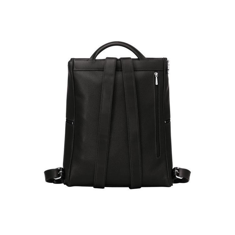 Zaini Longchamp Pelle Nere | 12369-DEQJ