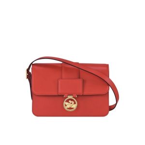 Borse Crossbody Longchamp M Pelle Arancioni | 50218-ZHCT