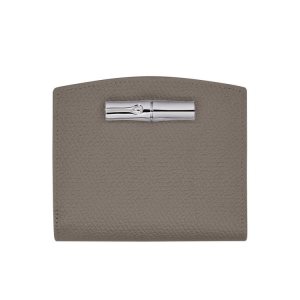 Portafogli Longchamp Turtledove Pelle Grigie | 40382-FNRA